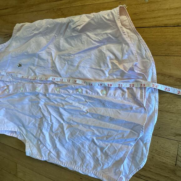 Ralph Lauren Sport XS Pink Sleeveless Button Down Collared Blouse Top Preppy - Picture 5 of 12